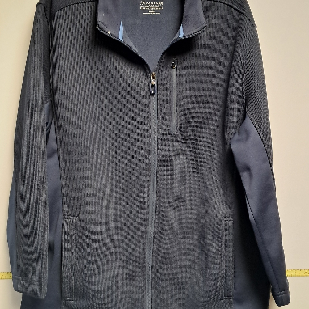 Izod Men's Blue Knit Jacket-size XL. Performance Advantage